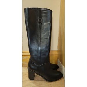 Alfani Women's Step N Flex Nellie Dress Knee Boots Leather Black Size 5M